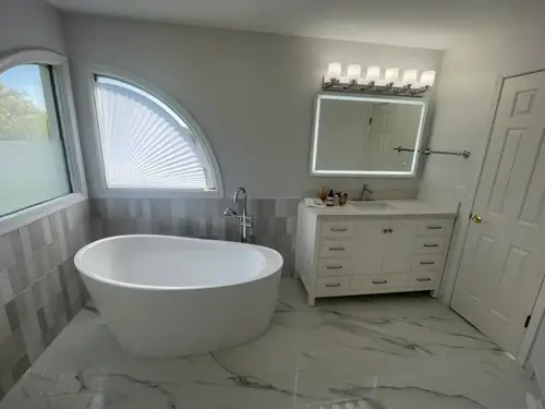 Bathroom finishing details in Palatine IL